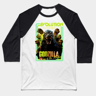 GODZILLA EVOLUTION Baseball T-Shirt